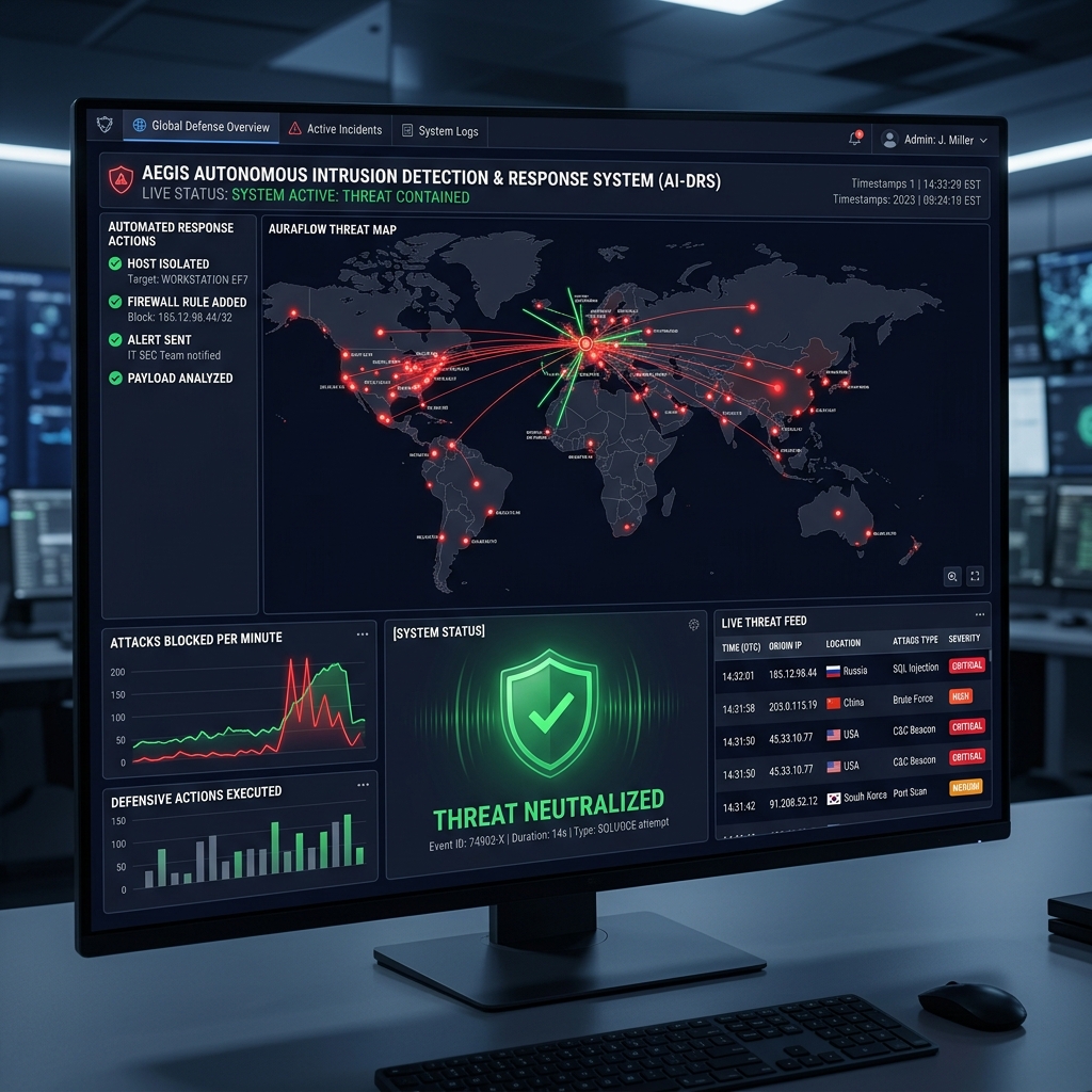 Dexter IDS — Autonome Dreigingsdetectie Dashboard