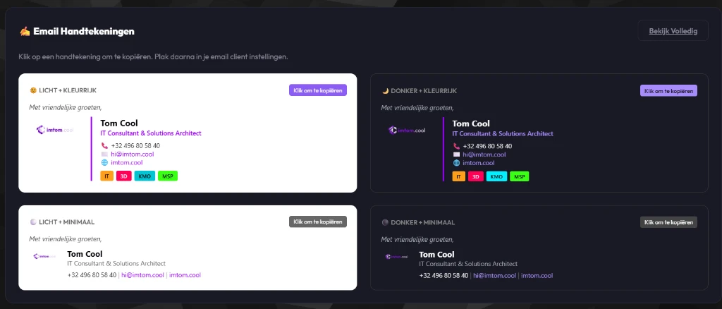 Professional Email Signature Design
