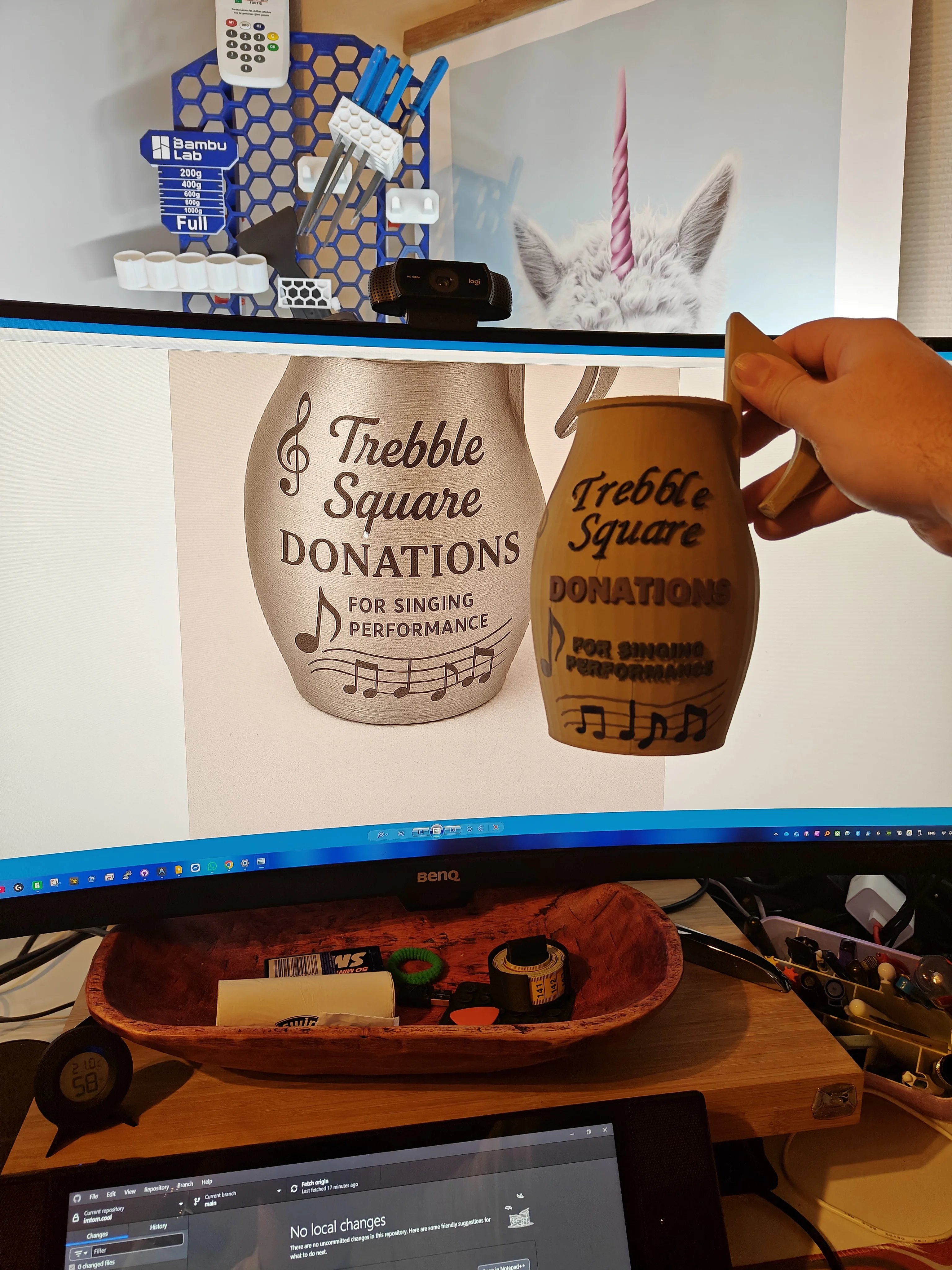 Treb(b)le prototype op scherm